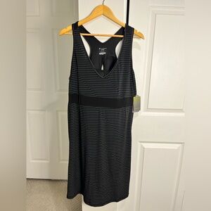 TEK GEAR Athletic Dress Size 1x/XL Stretch Black Built In Bra Gym Tennis Golf